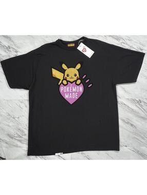 Human Made x Pokémon Pikachu Heart Graphic Tee Black XL Japan #11P